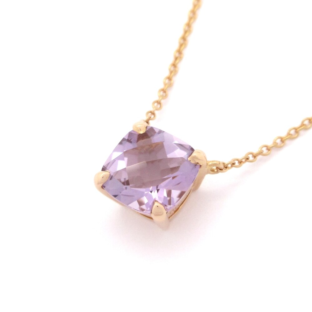 Tiffany & Co. Necklace 18K Rose Gold Amethyst